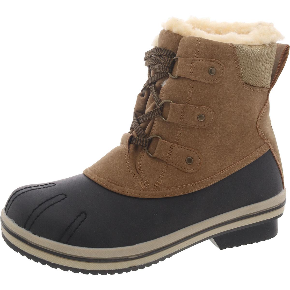 Ginnie Faux Fur Lined Faux Leather Winter & Snow Boots