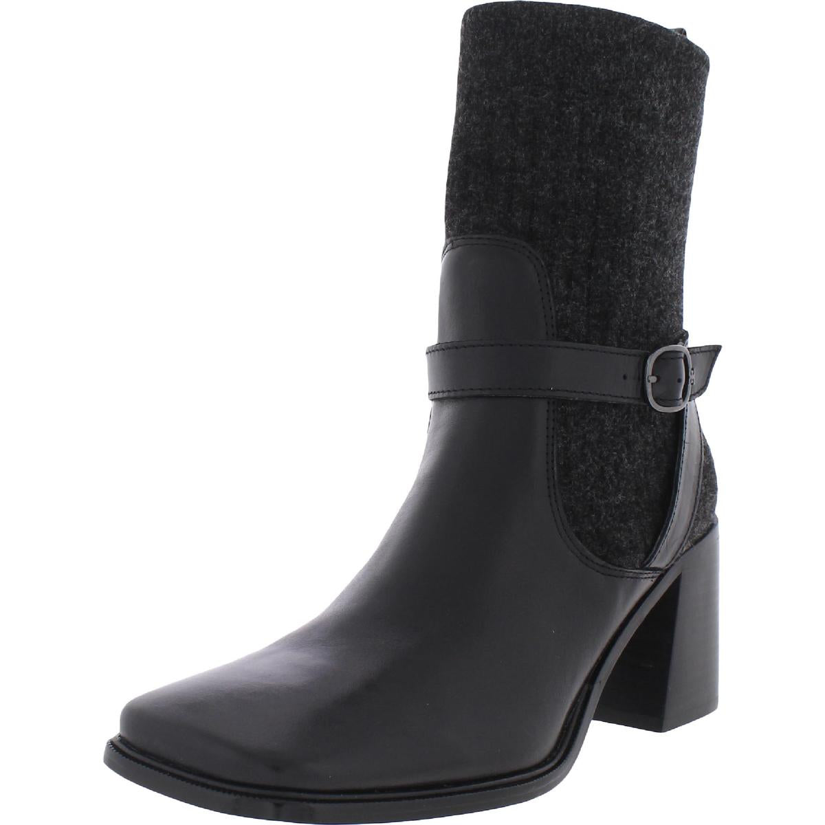 Marci Leather Sock Ankle Boots