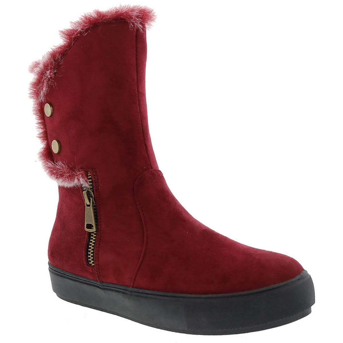 Furry Faux Fur Zipper Winter & Snow Boots