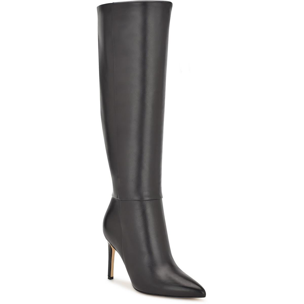 Richy Wide Calf Leather Knee-High Boots