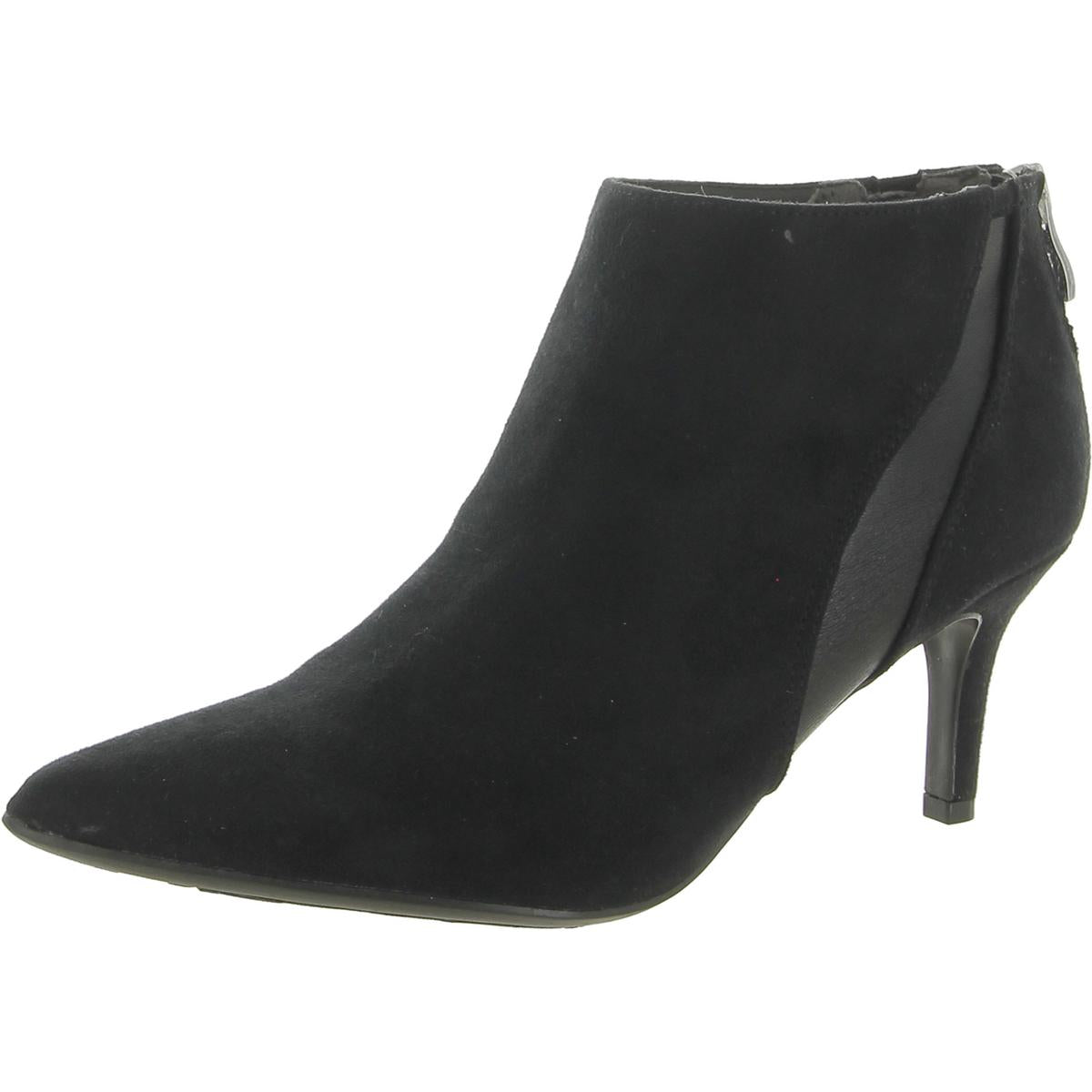 Sparrow Faux Suede Pointed Toe Ankle Boots