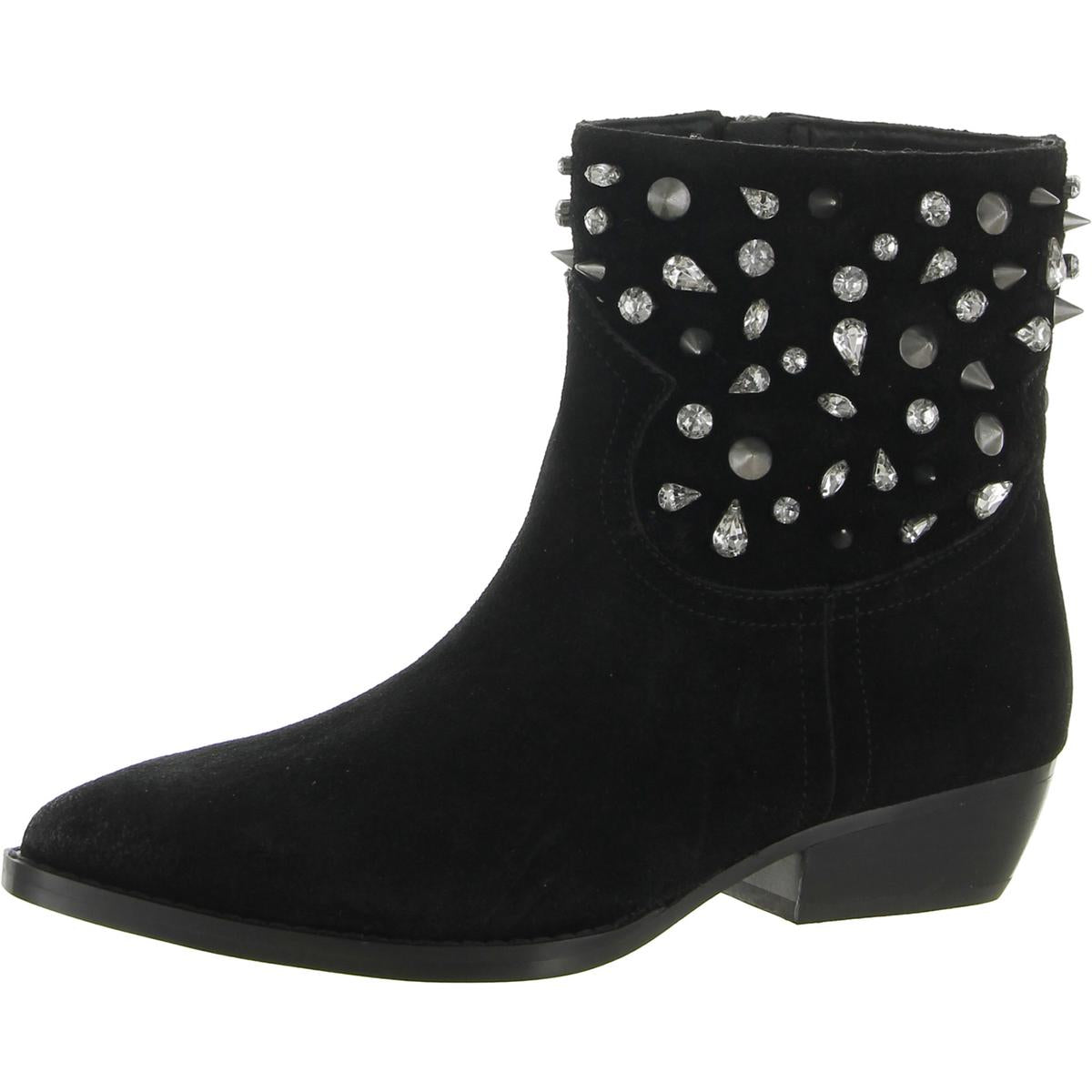 Avril Suede Studded Ankle Boots