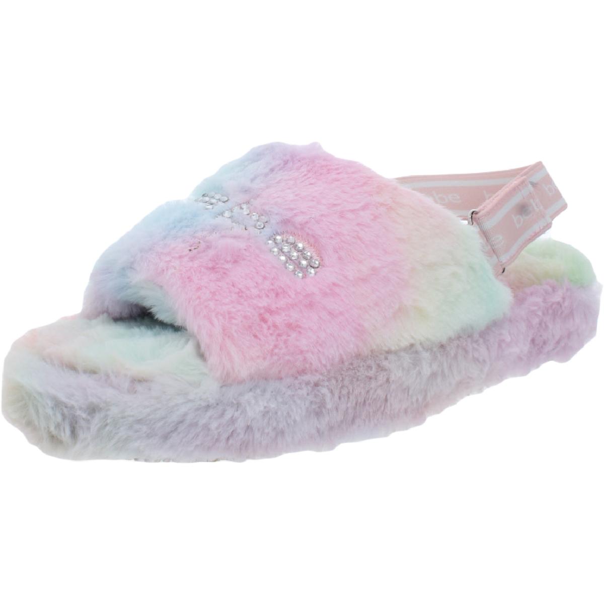 Jeanna Faux Fur Embellished Slingback Slippers