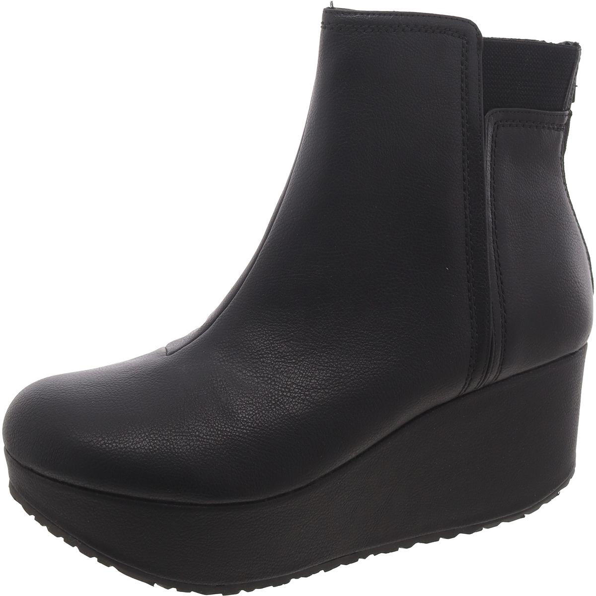 Brittany Wedge Round Toe Mid-Calf Boots