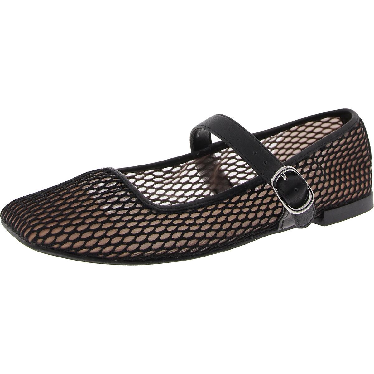 Jadis Cushioned Footbed Square Toe Ballet Flats