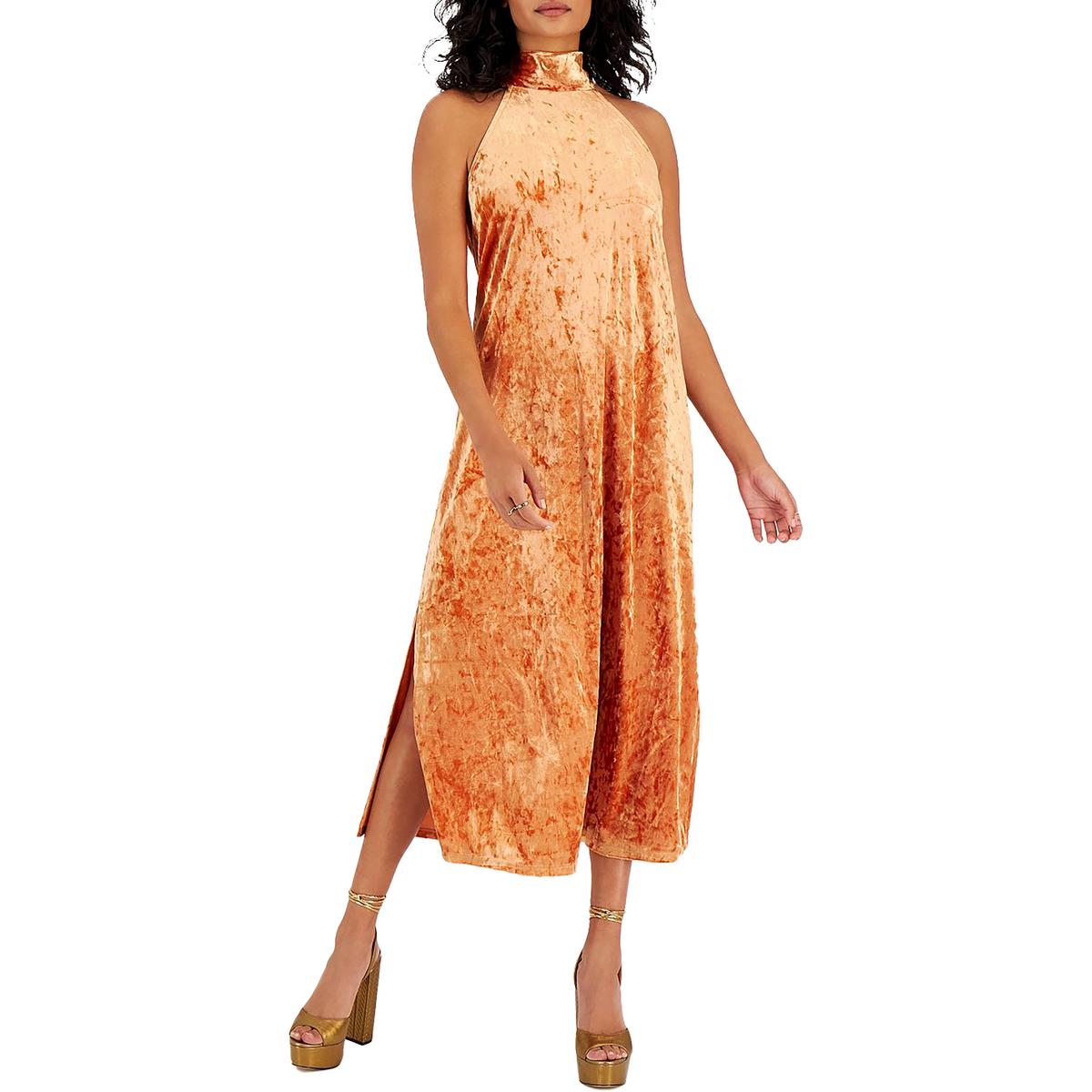 Velvet Halter Halter Dress