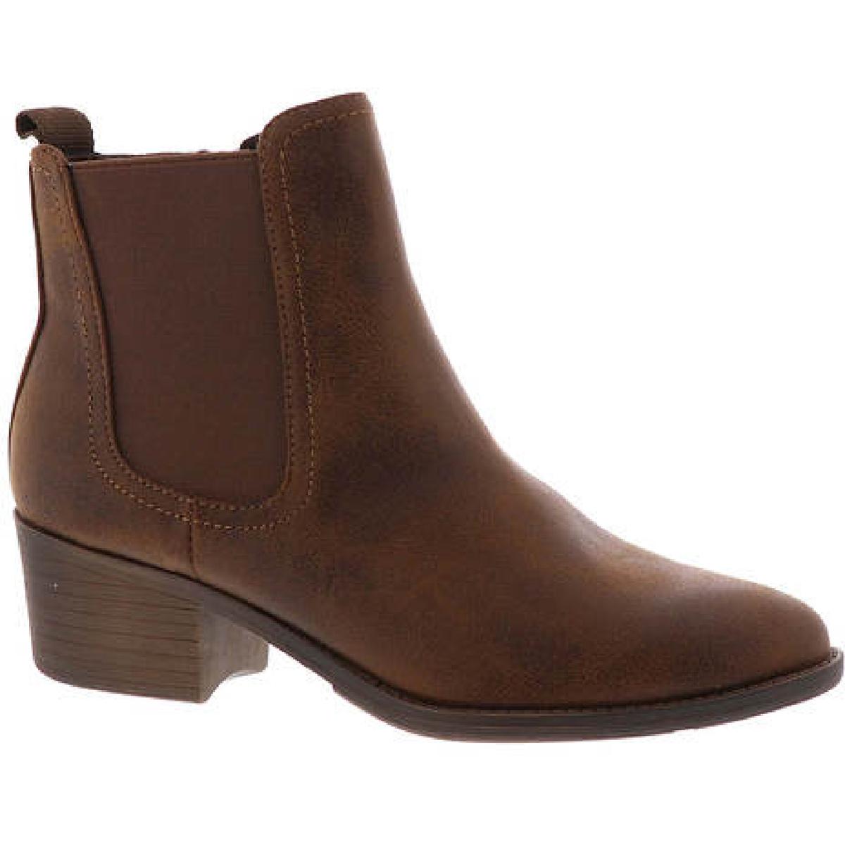 Carriage Padded Insole Faux Leather Chelsea Boots