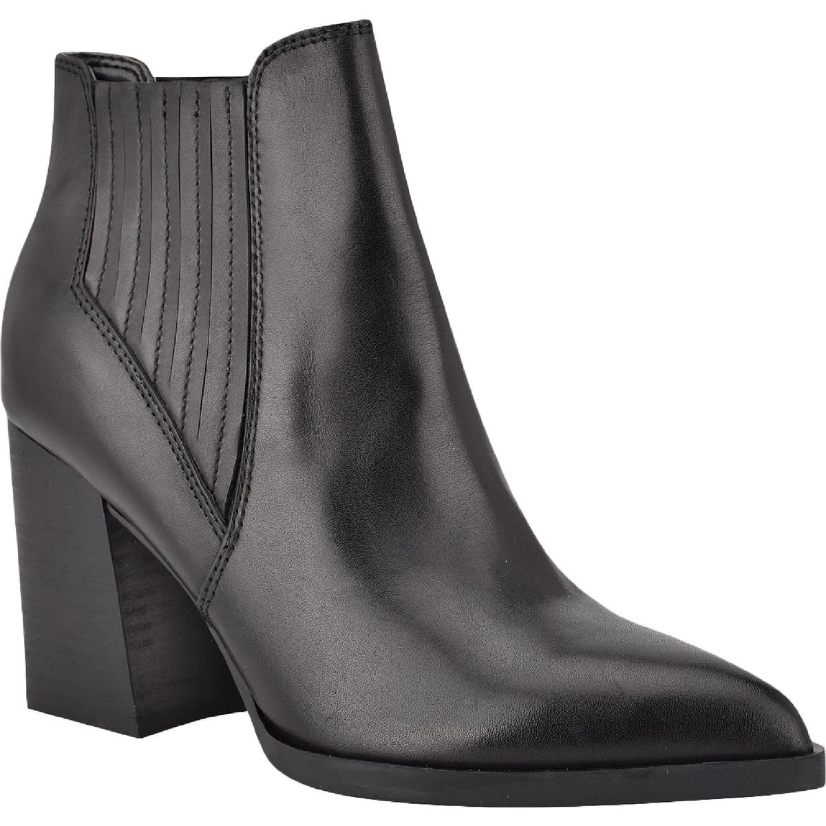Ellard Leather Heels Ankle Boots