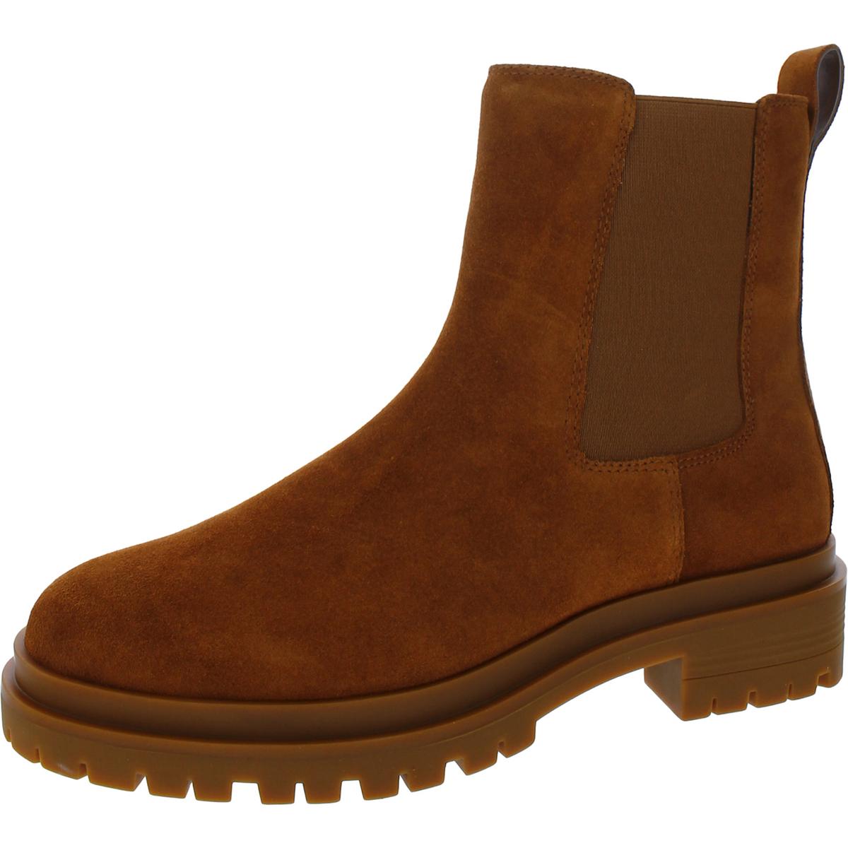 Corinne Lugged Sole Ankle Chelsea Boots
