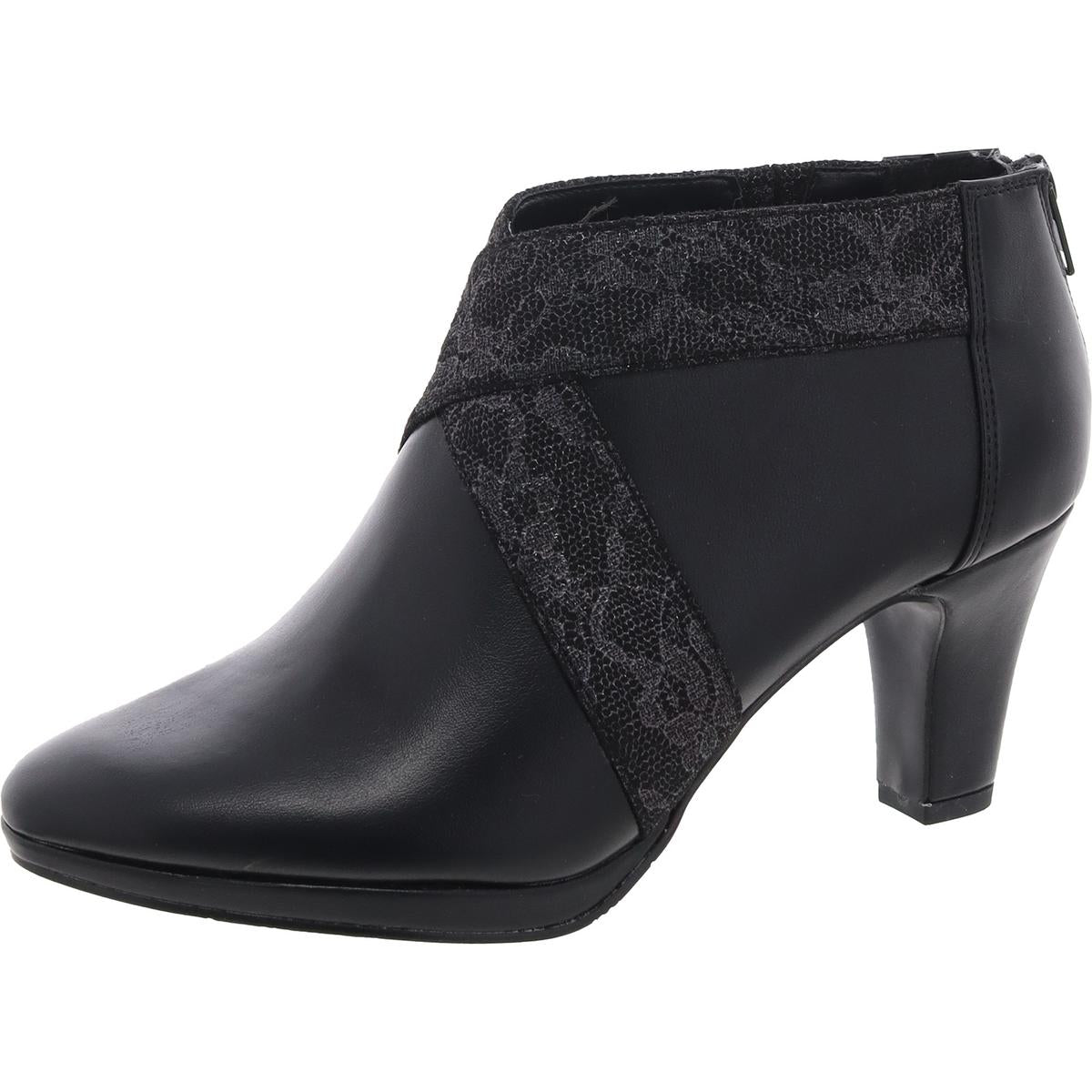 Spice Metallic Faux Leather Ankle Boots