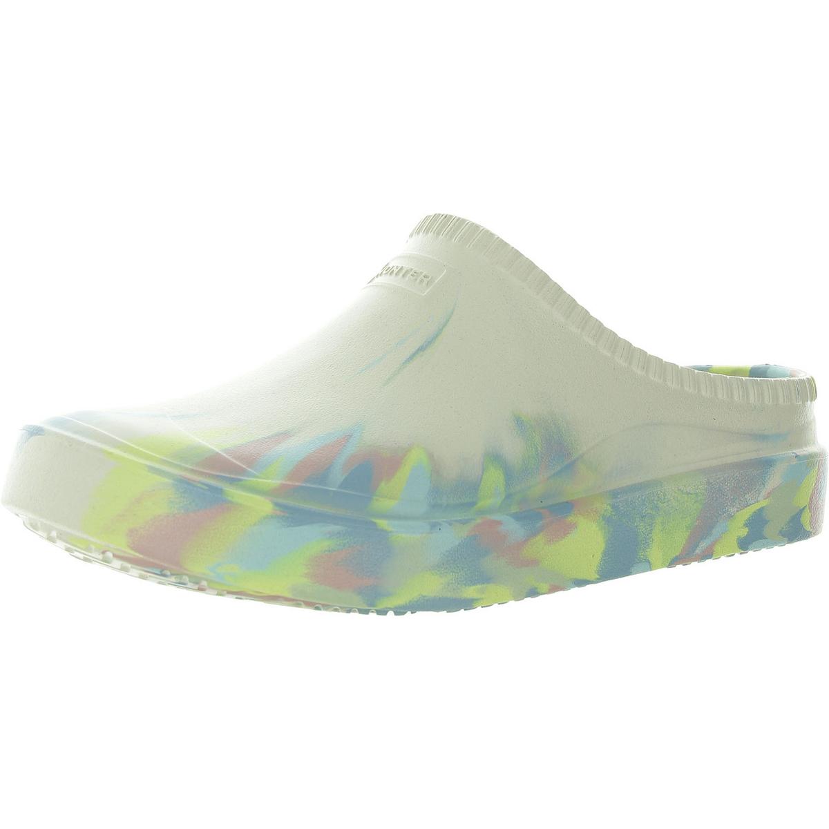 Cut-Out Rubber Mule Sandals