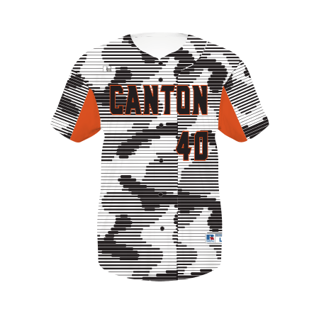 Russell Freestyle Sublimated Faux-Full Button Baseball Jersey