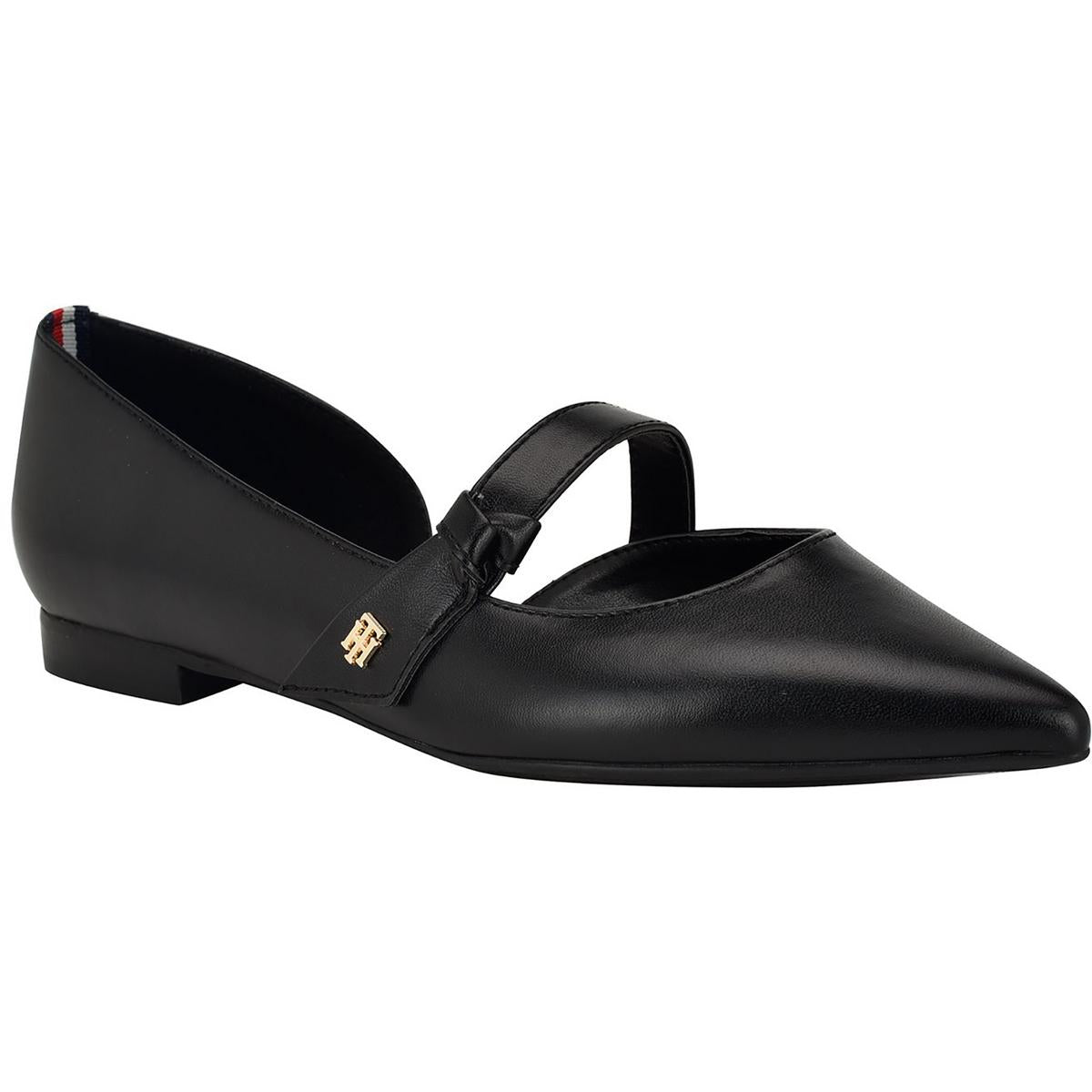 Venny Faux Leather Cut Out Ballet Flats