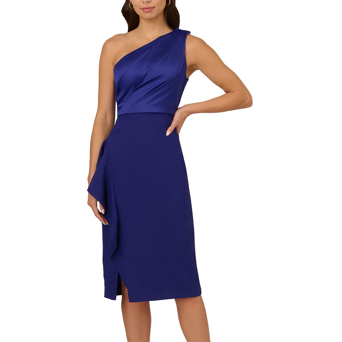 Solid Satin Sheath Dress