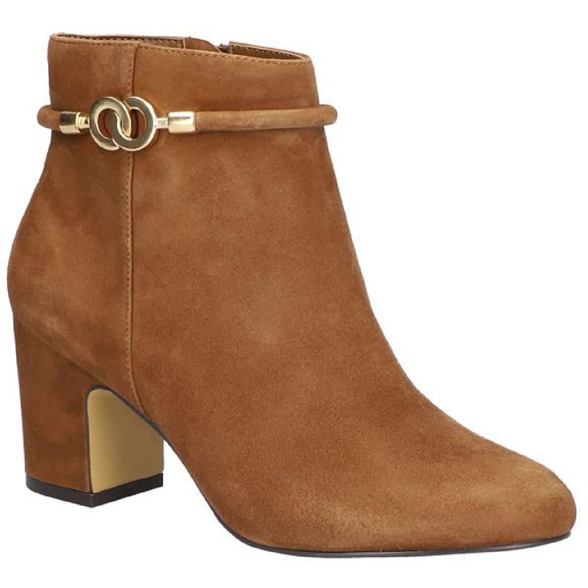 Diaz Suede Heel Ankle Boots
