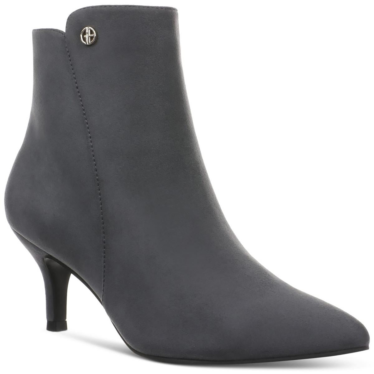 Carminee Solid Faux Suede Ankle Boots