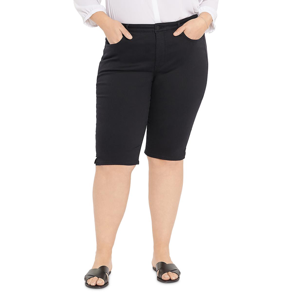 Plus High Rise Knee Length Capri Jeans