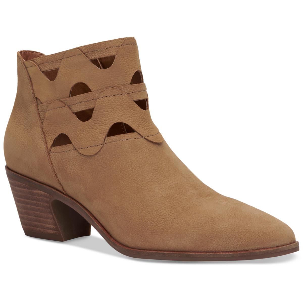 Gezana Nubuck Cut Out Ankle Boots