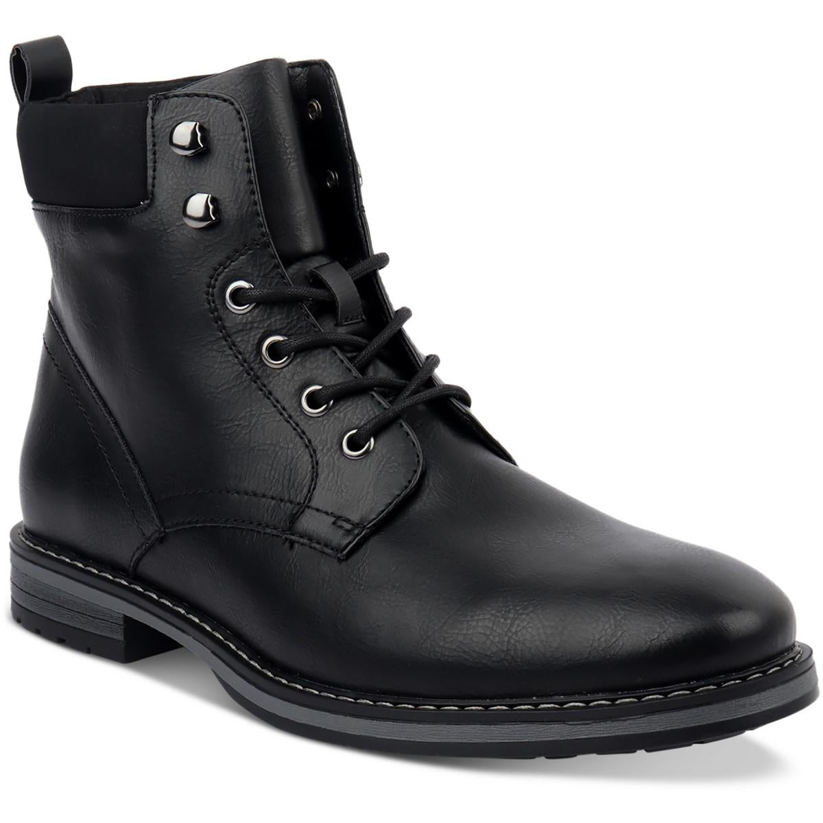 Westin Faux Leather Lace-Up Ankle Boots