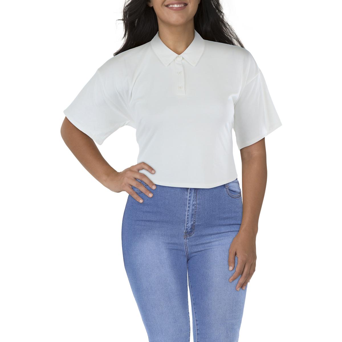 Juniors Knit Short Sleeves Cropped