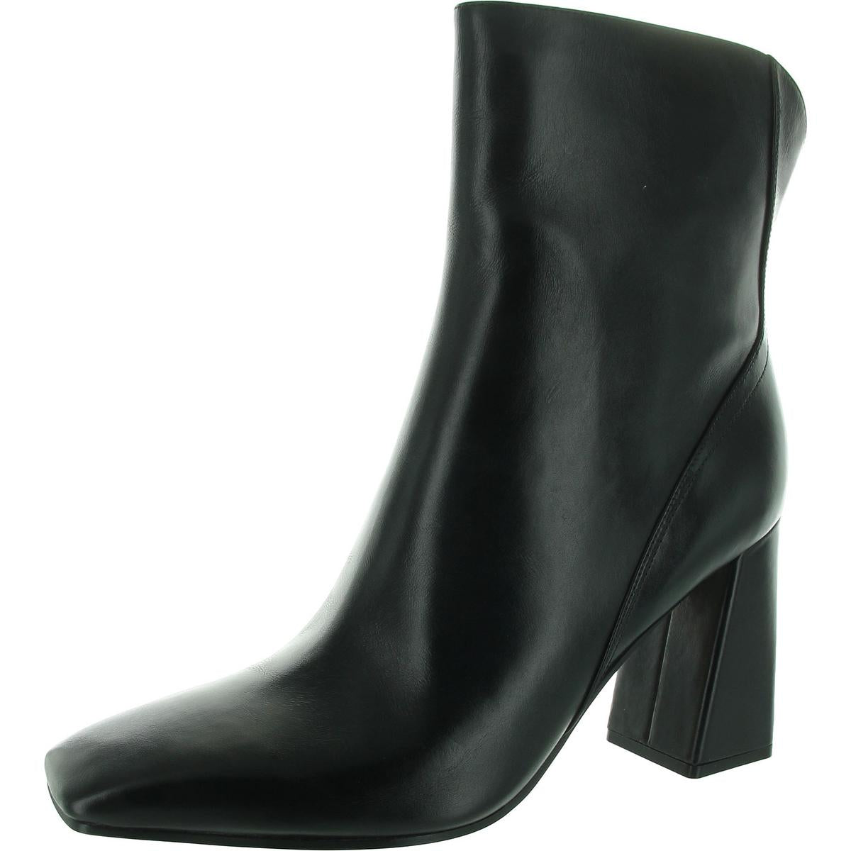 Lex Zipper Leather Mid-Calf Boots