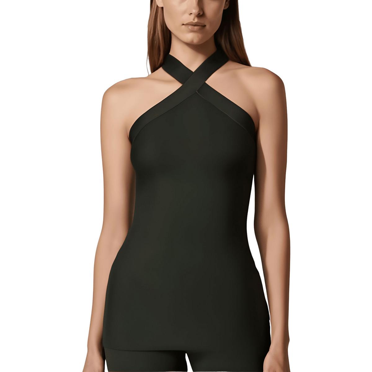 Solid Knit Halter Top