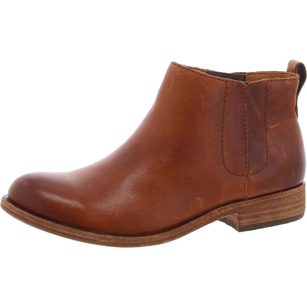 Leather Pull On Booties