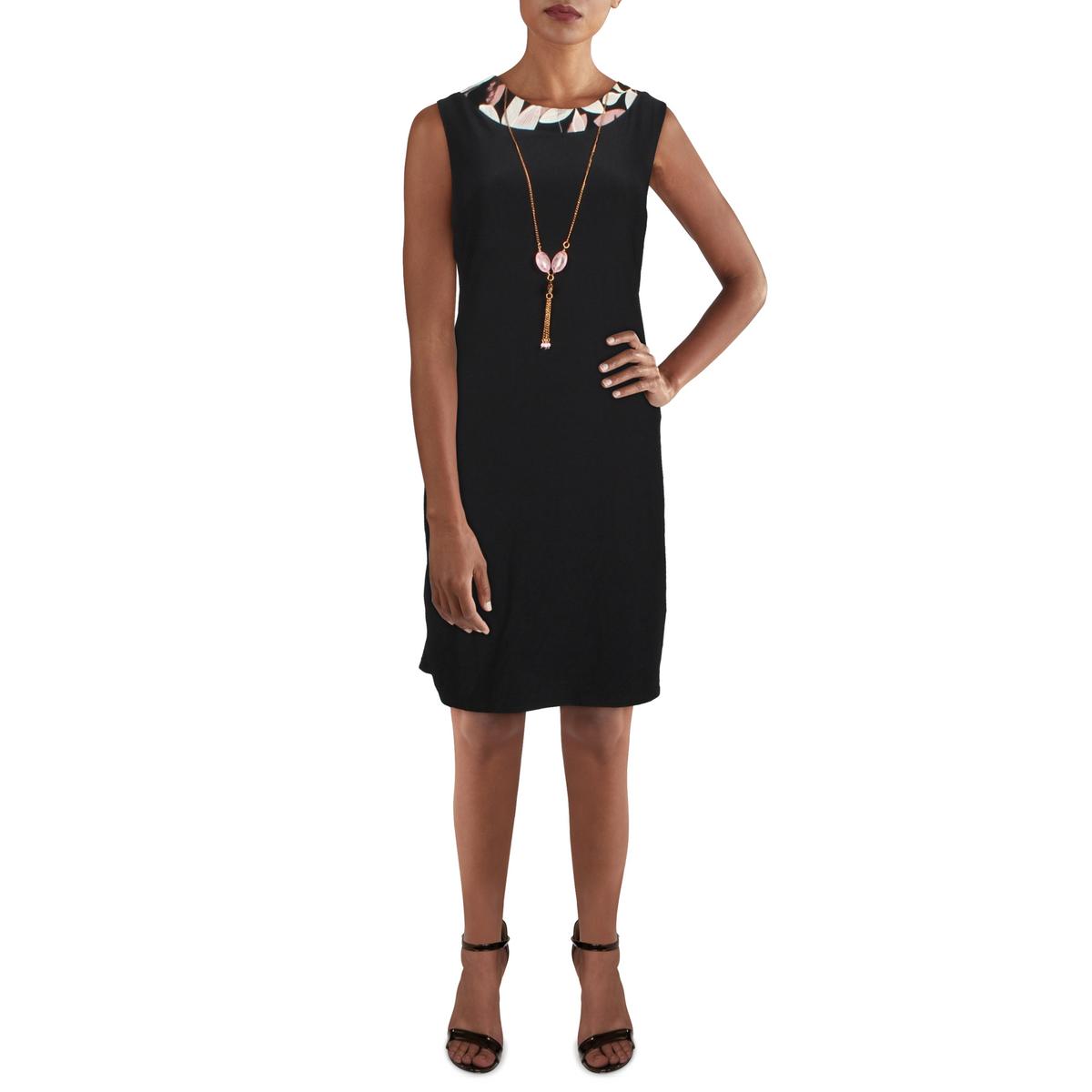 Petites Knit Sleeveless Sheath Dress