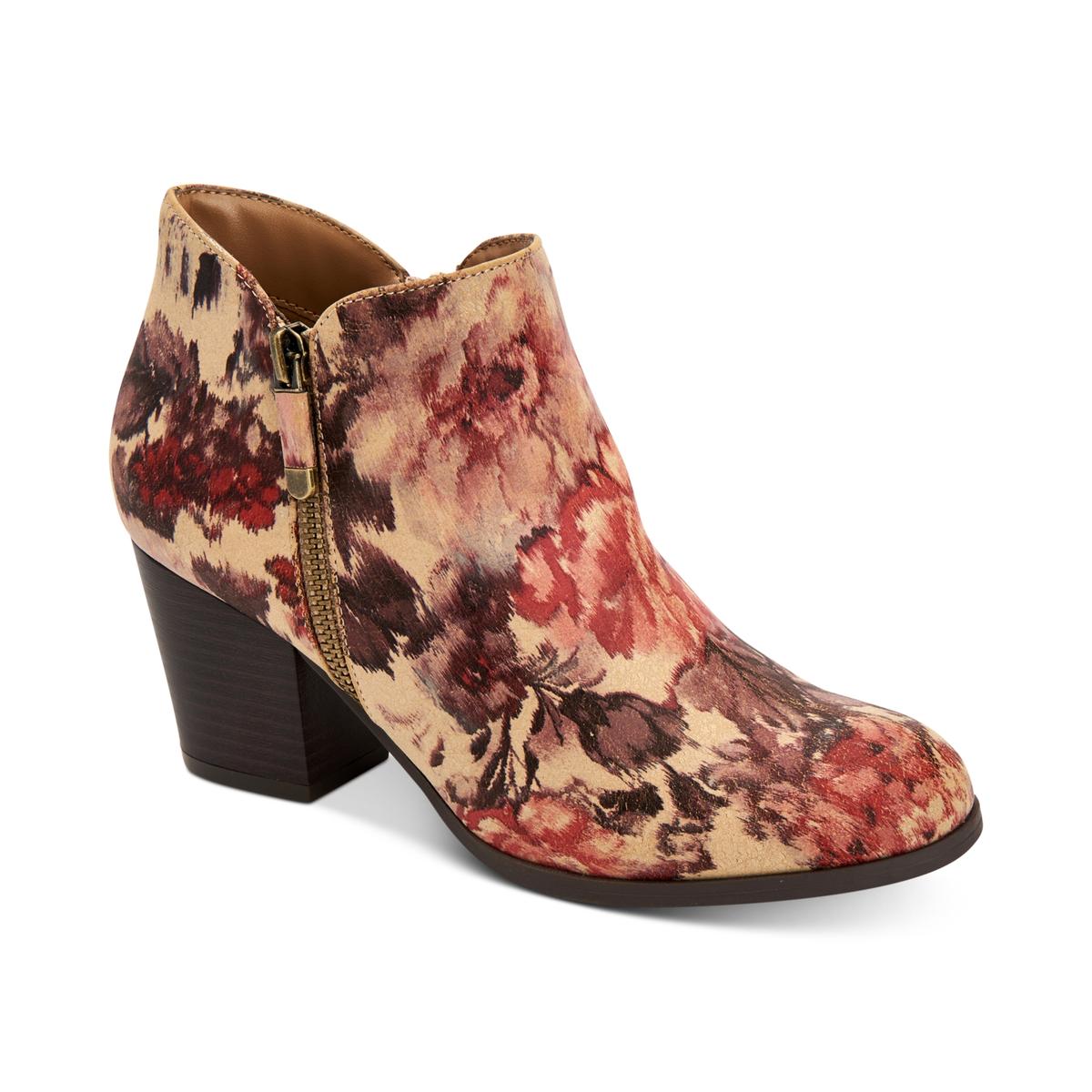 MASRINAA ZIP BOOTIE Faux Leather Embroidered Ankle Boots