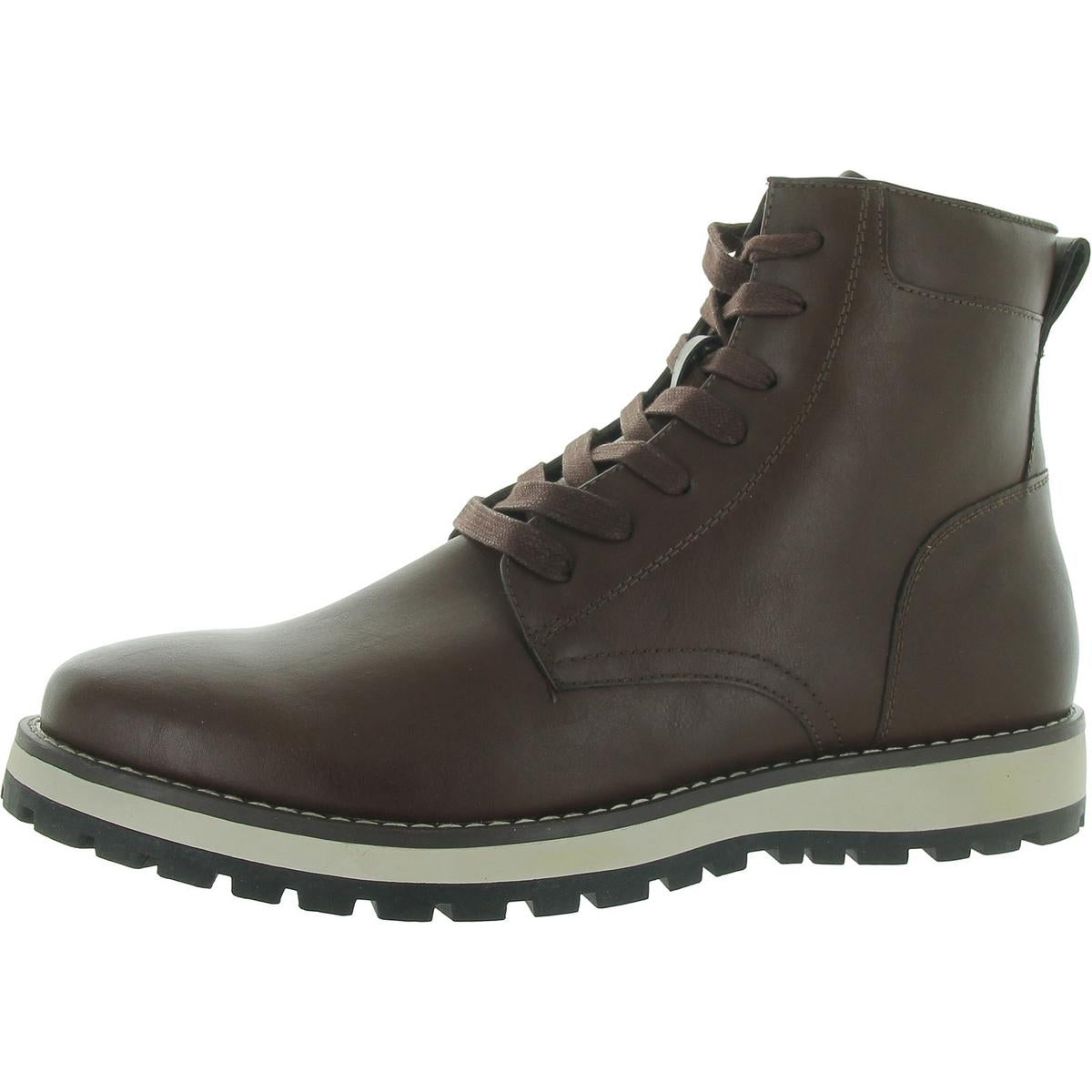 Andres Faux Leather Ankle Chukka Boots