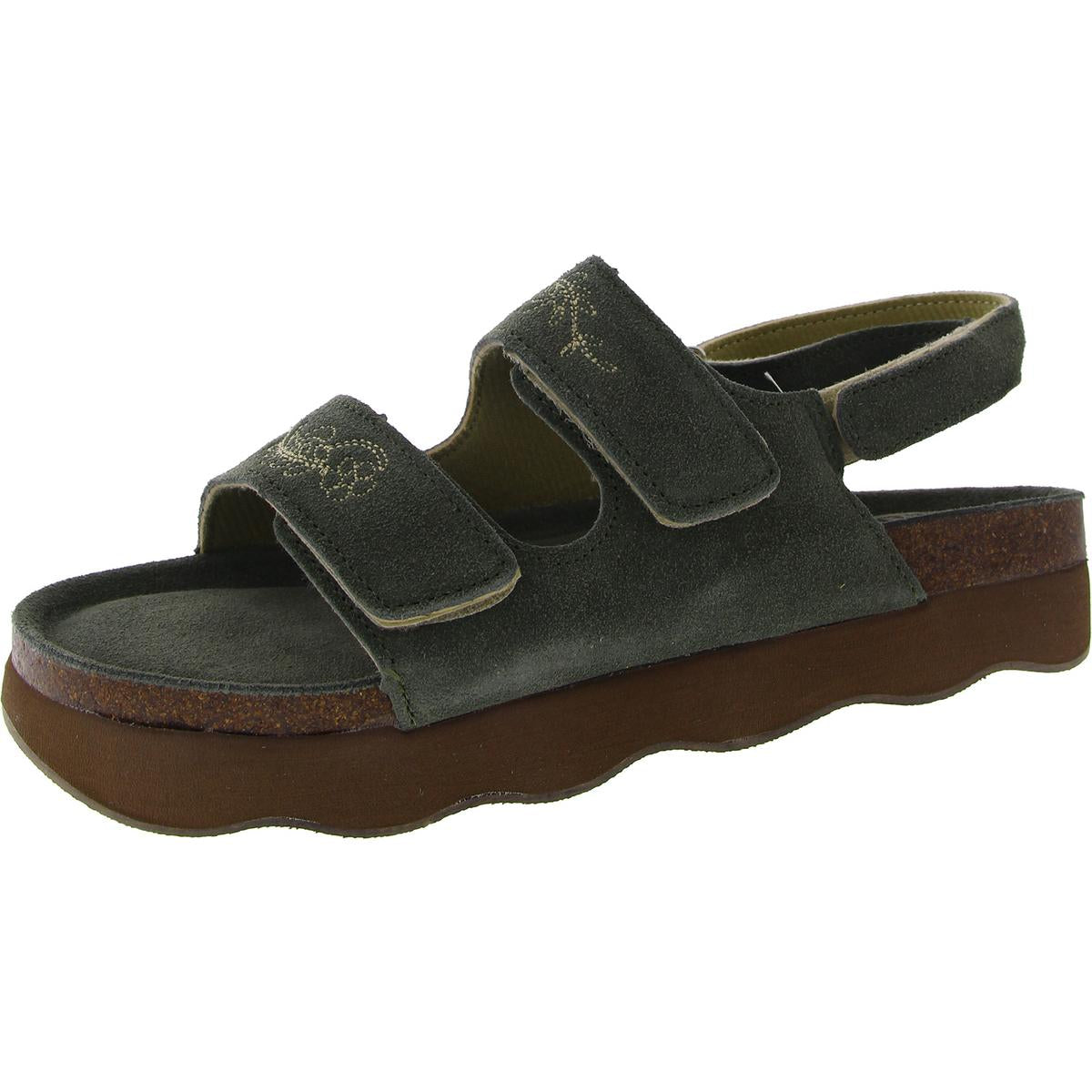 Bounce House Suede Footbed Slingback Sandals