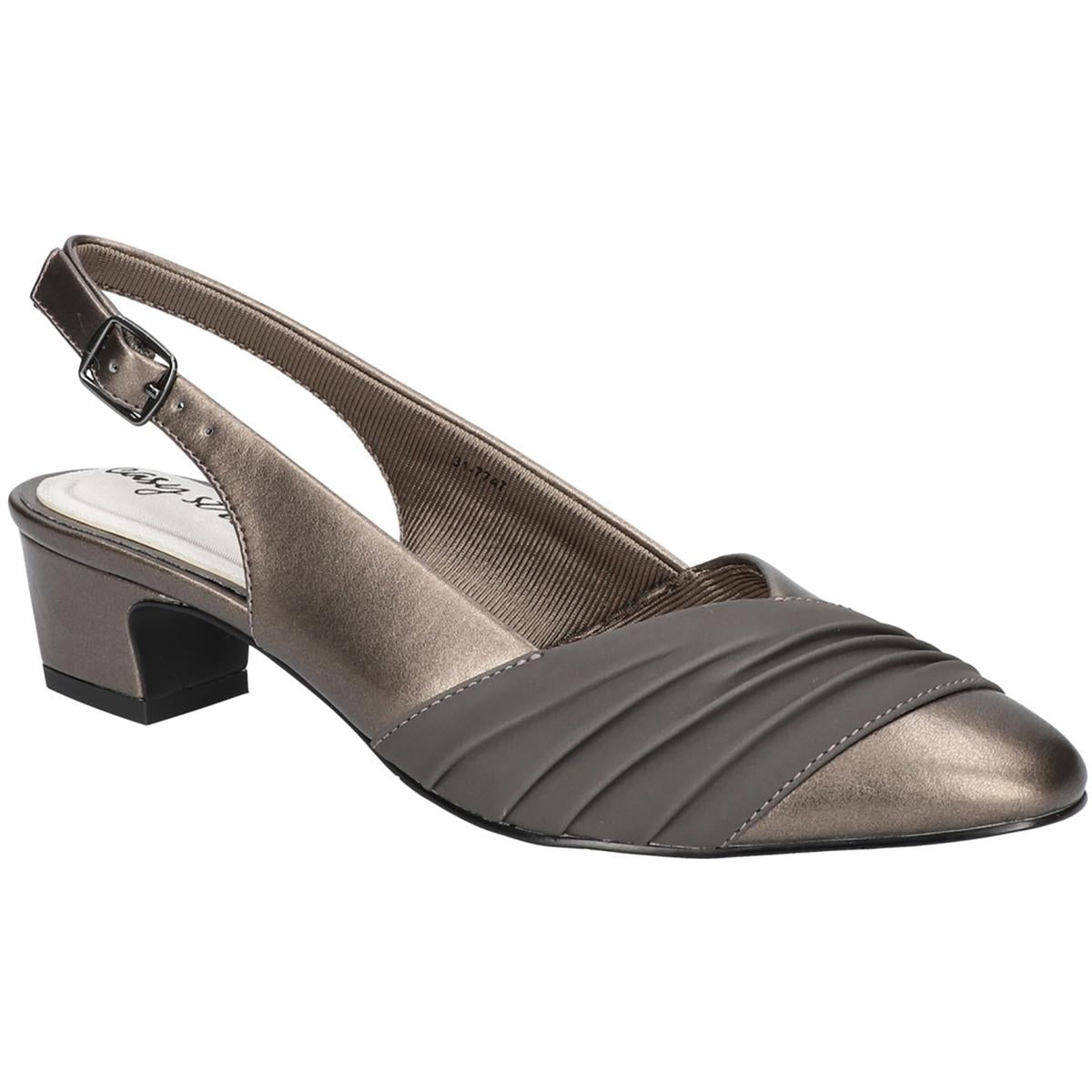 Bates Faux Leather Dressy Slingback Heels
