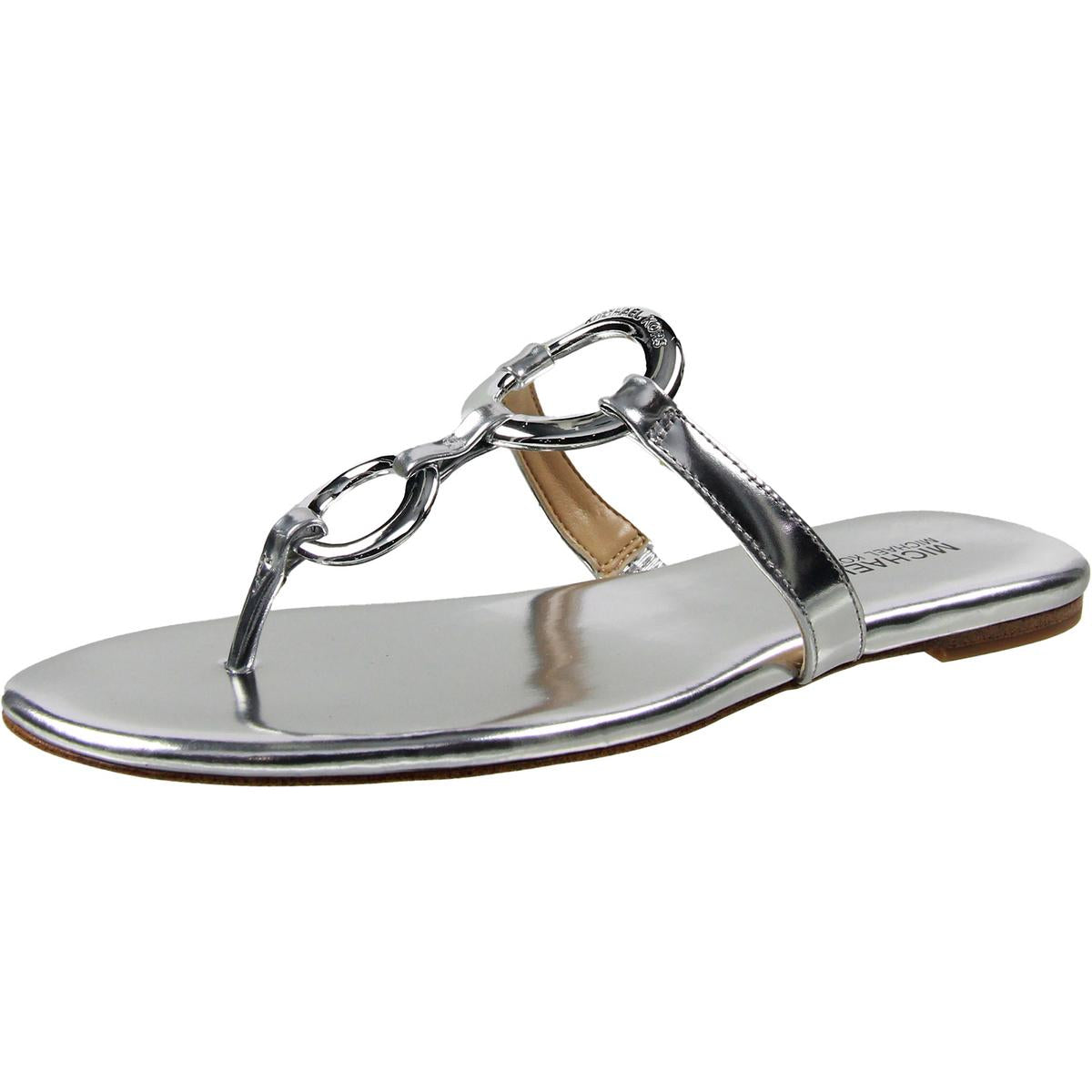 CLAUDIA O-Ring Leather Thong Sandals