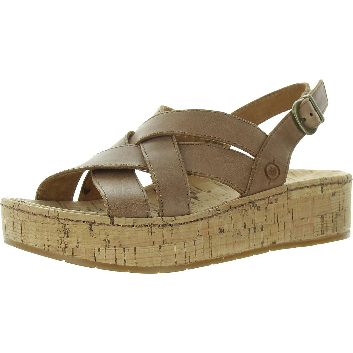 Strappy Leather Platform Sandals