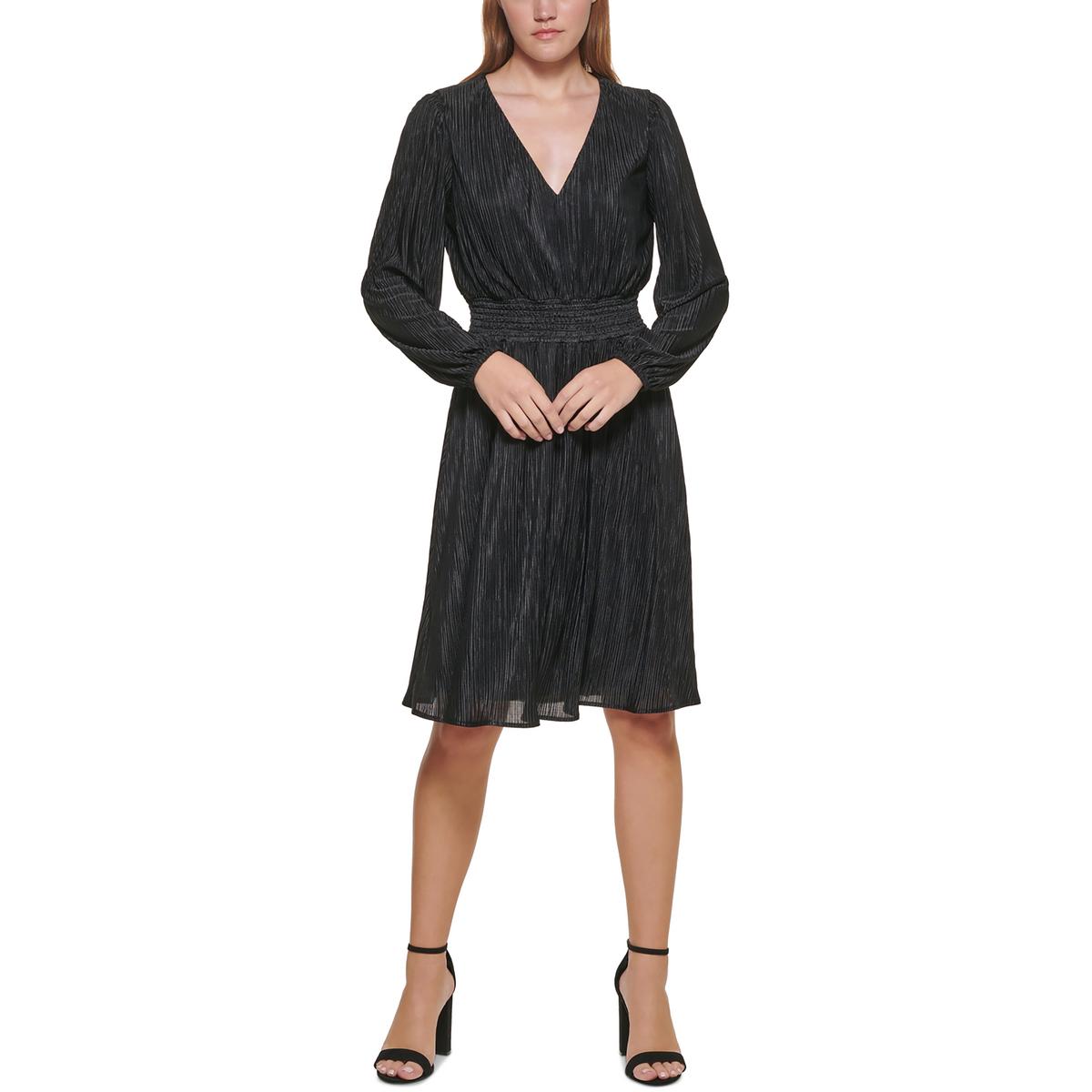 Chiffon Smocked Sheath Dress