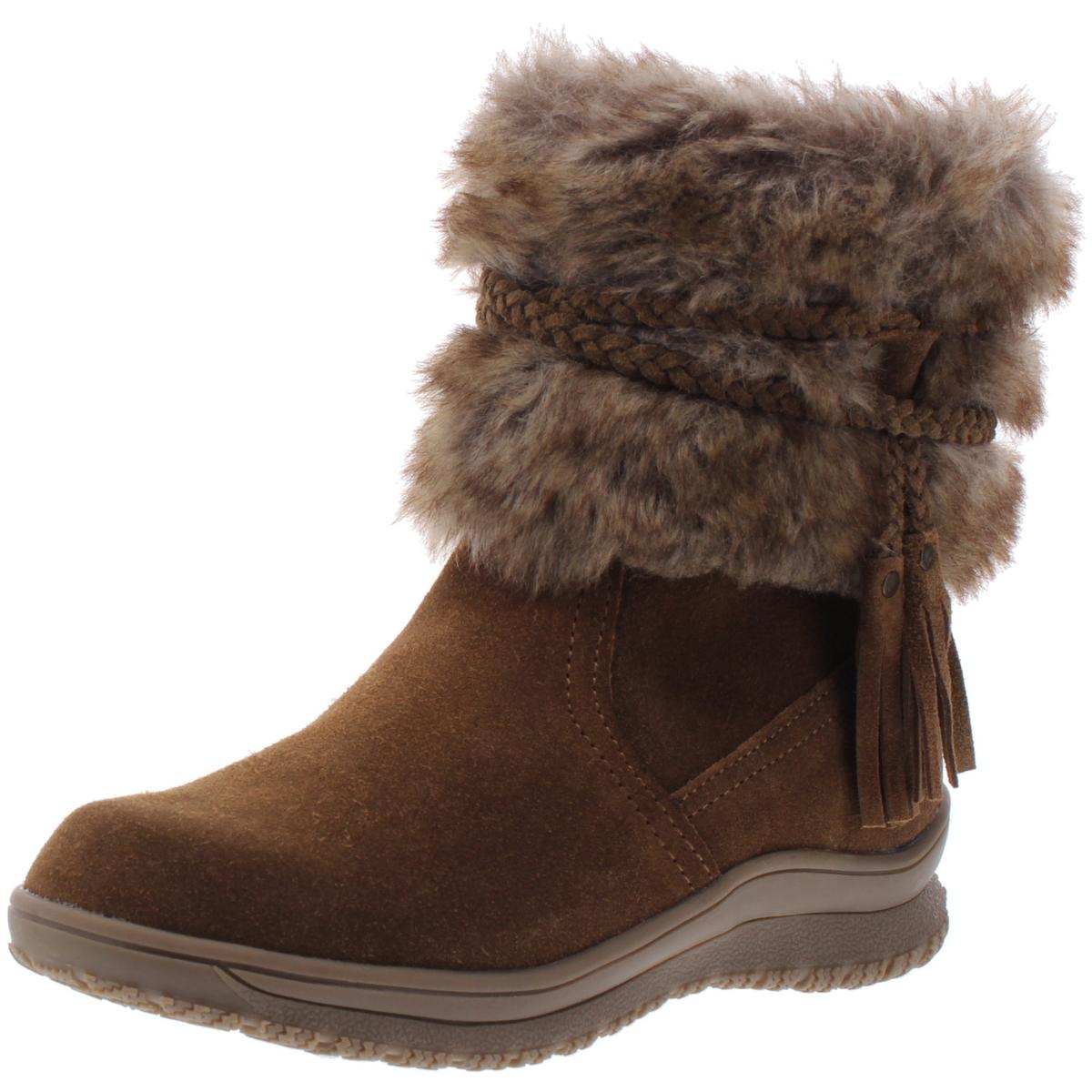 Everett Leather Faux Fur Mid-Calf Boots