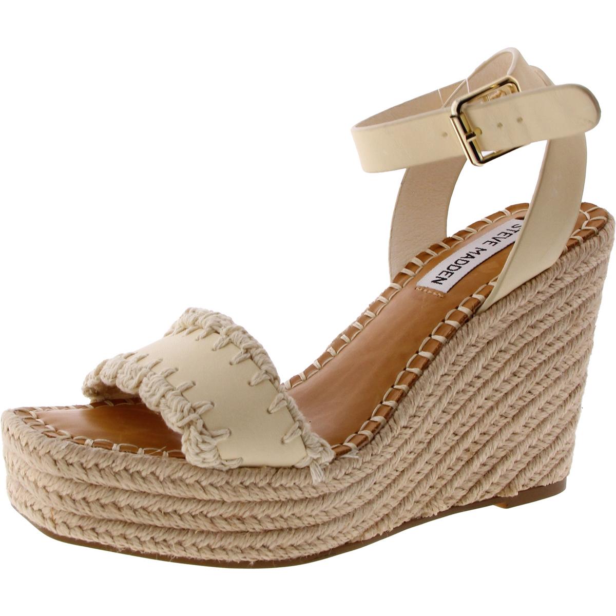 Leather Adjustable Wedge Sandals