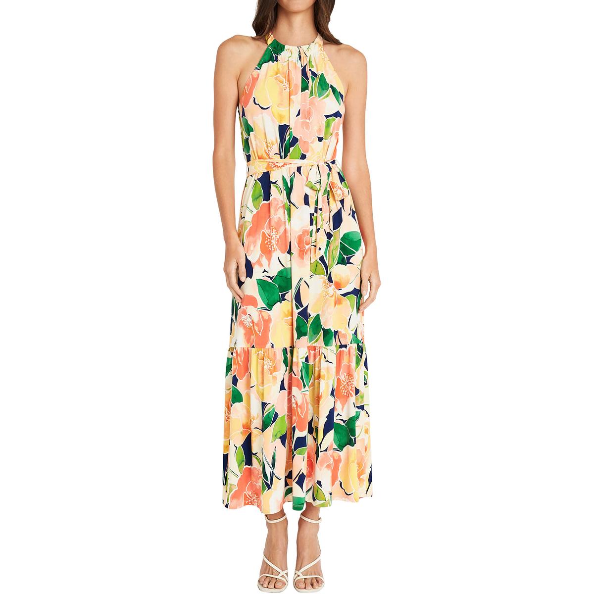 Floral Print Halter Dress