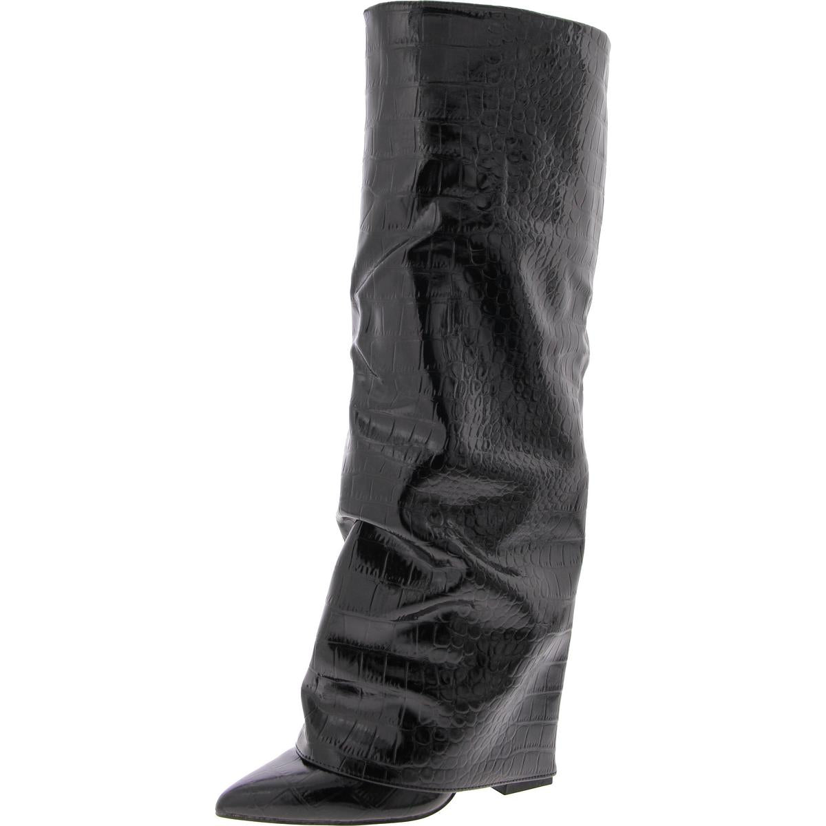 Covered Heel Heels Over-The-Knee Boots