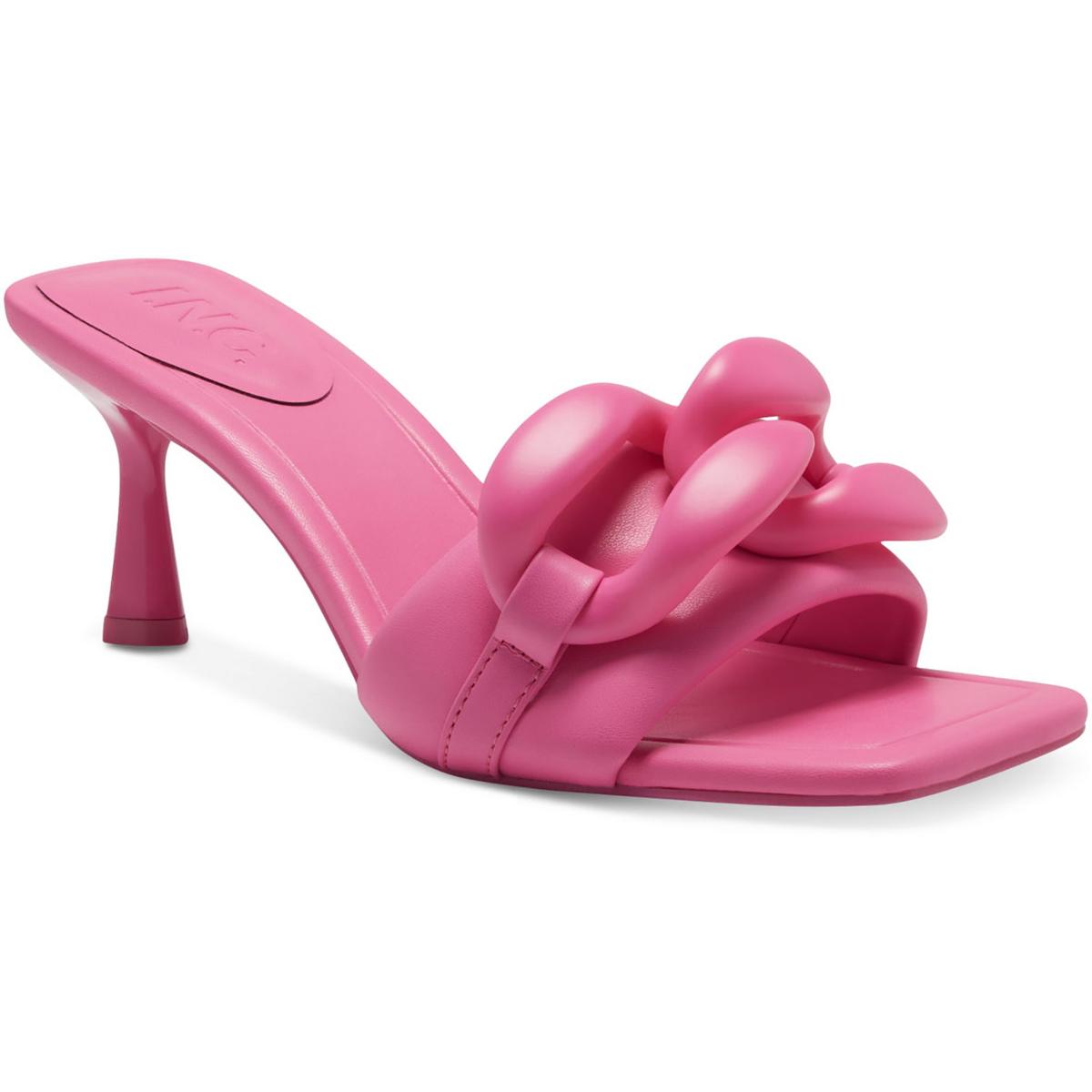 Jemya Faux Leather Slip On Mules