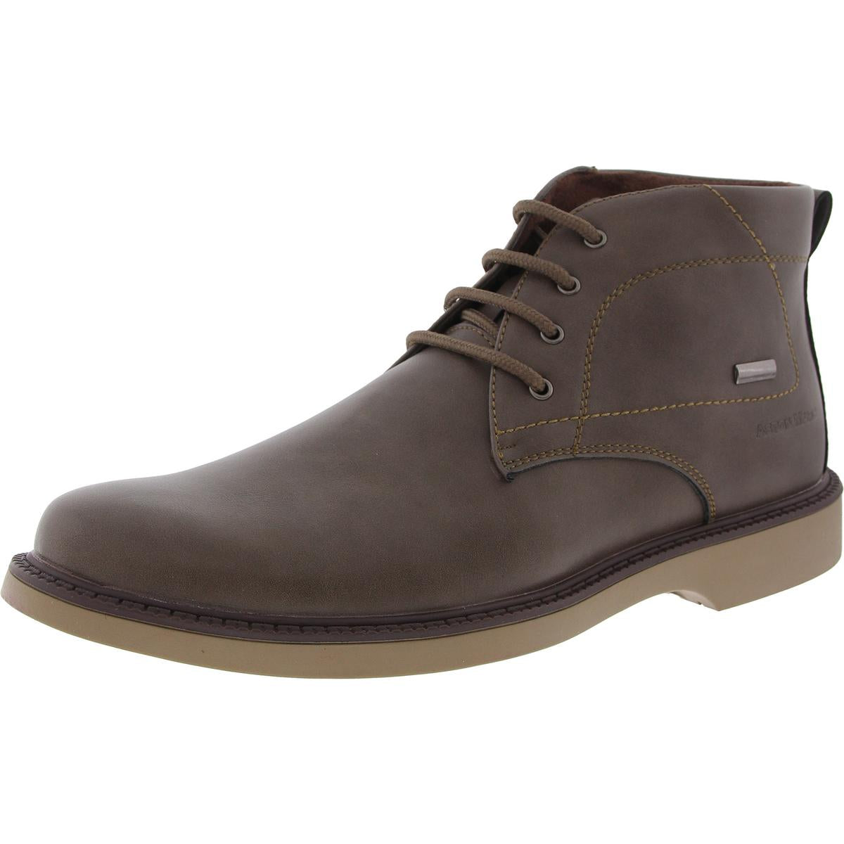 Morken Lace-Up Faux Leather Chukka Boots