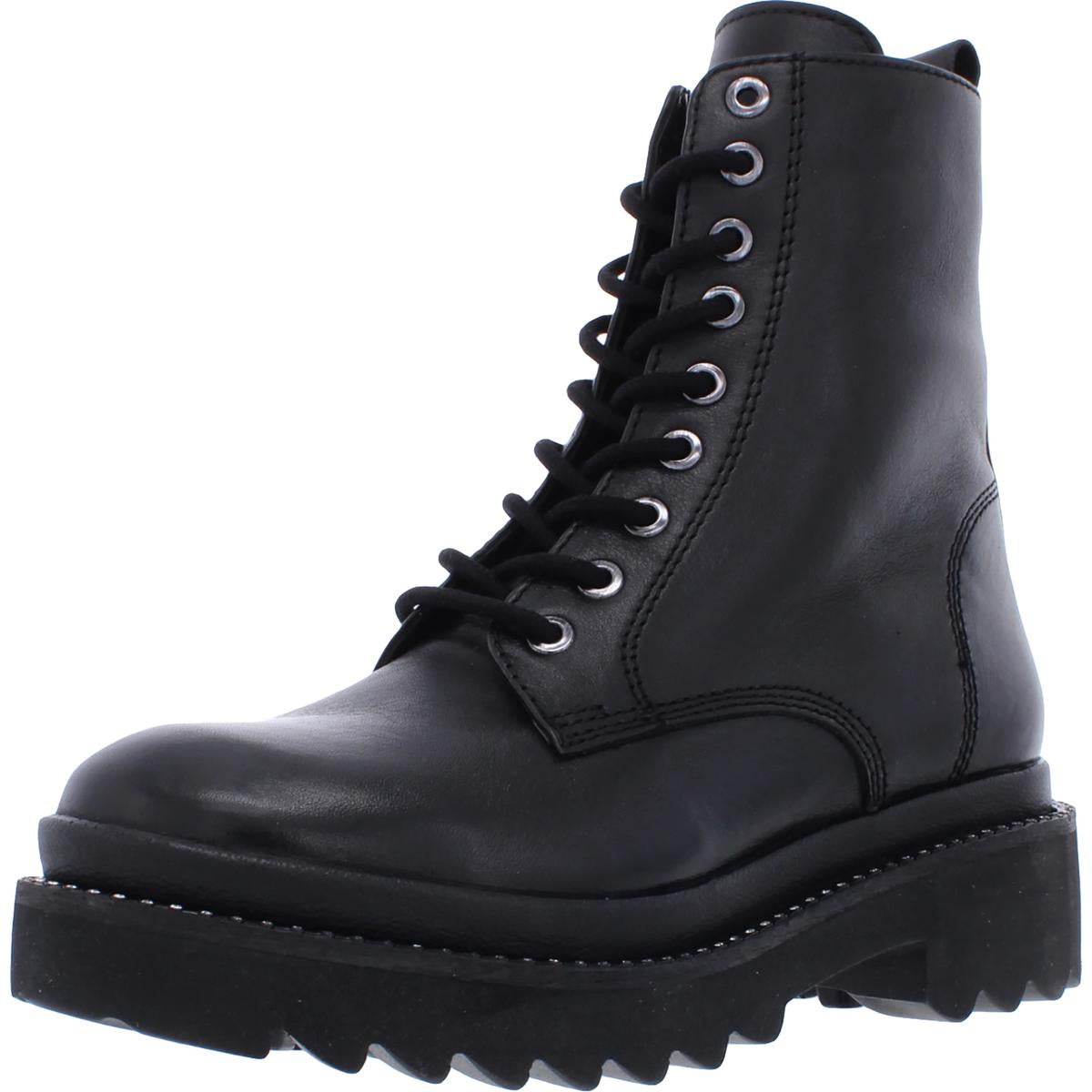 Graham Leather Platform Ankle Boots