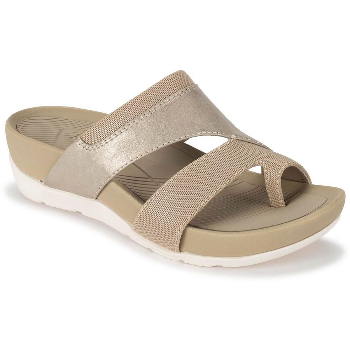 Andred Faux Leather Casual Wedge Sandals