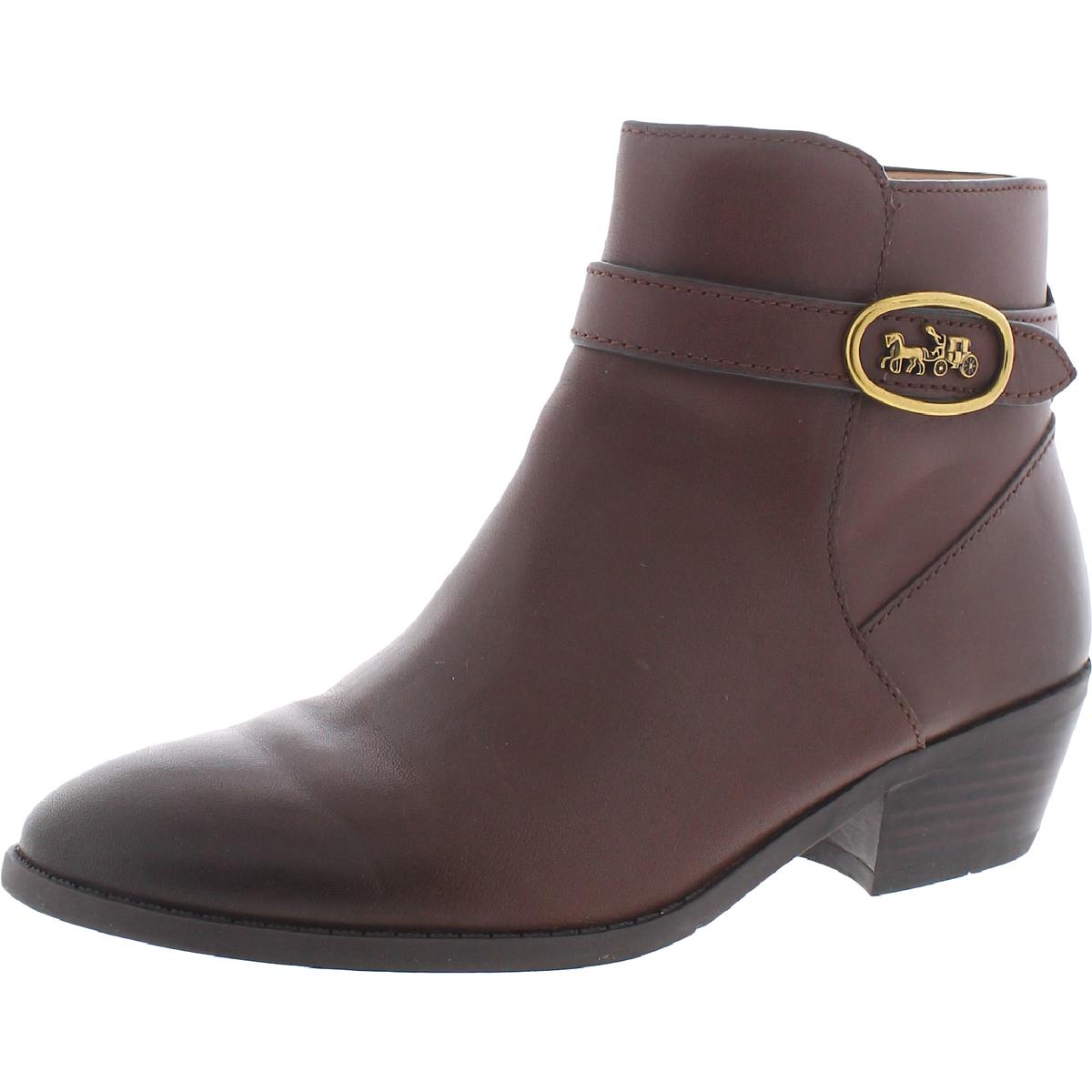 Dylan Leather Stacked Booties