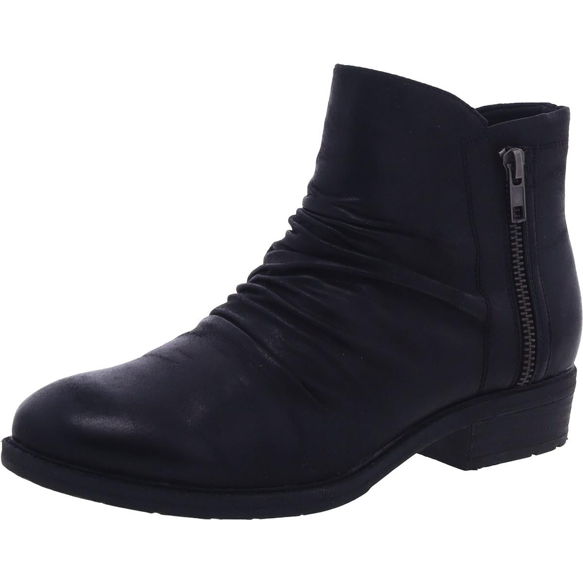 Yippee Faux Leather Slouchy Ankle Boots