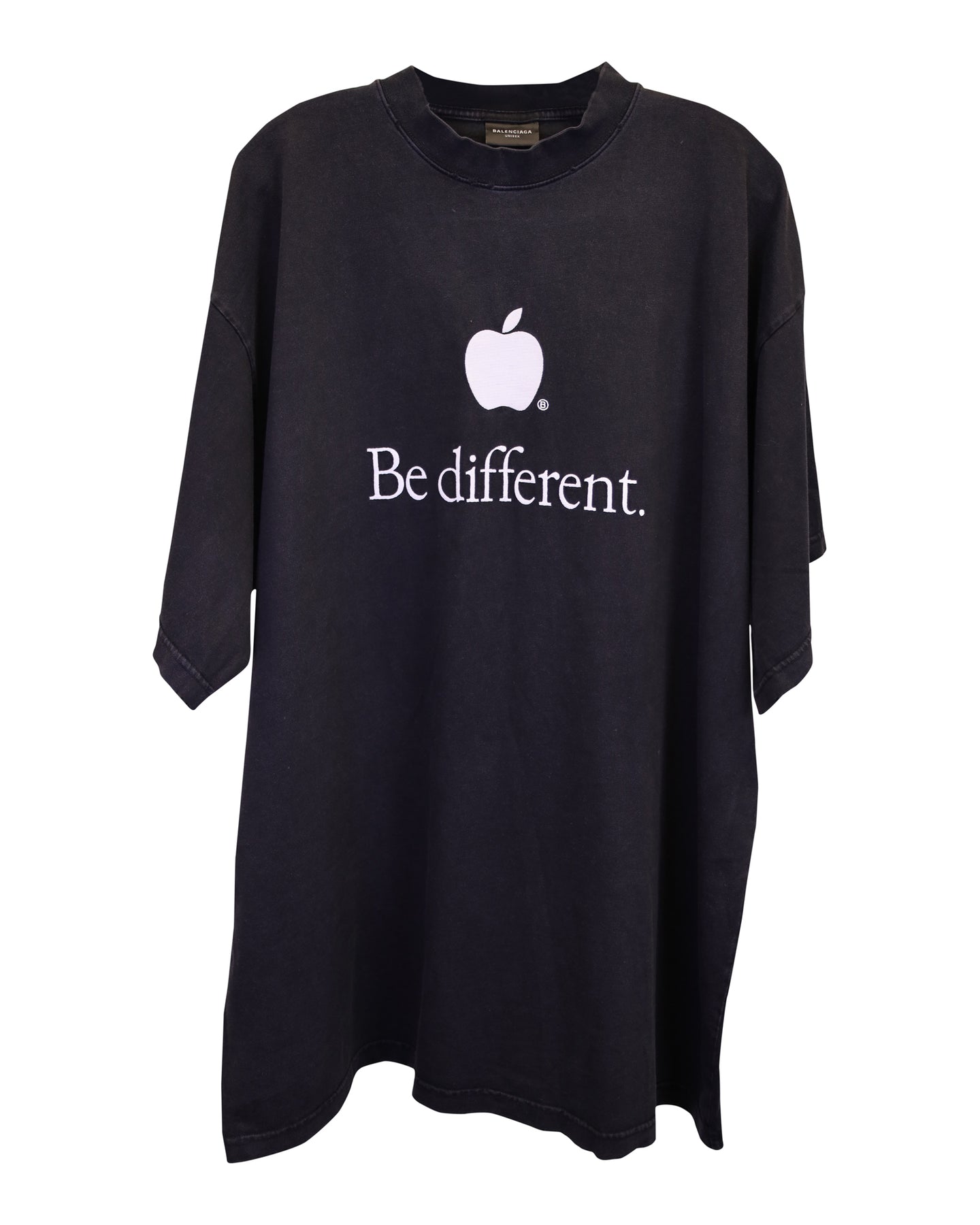 Balenciaga Be Different T-shirt in Black Cotton 7733836415036