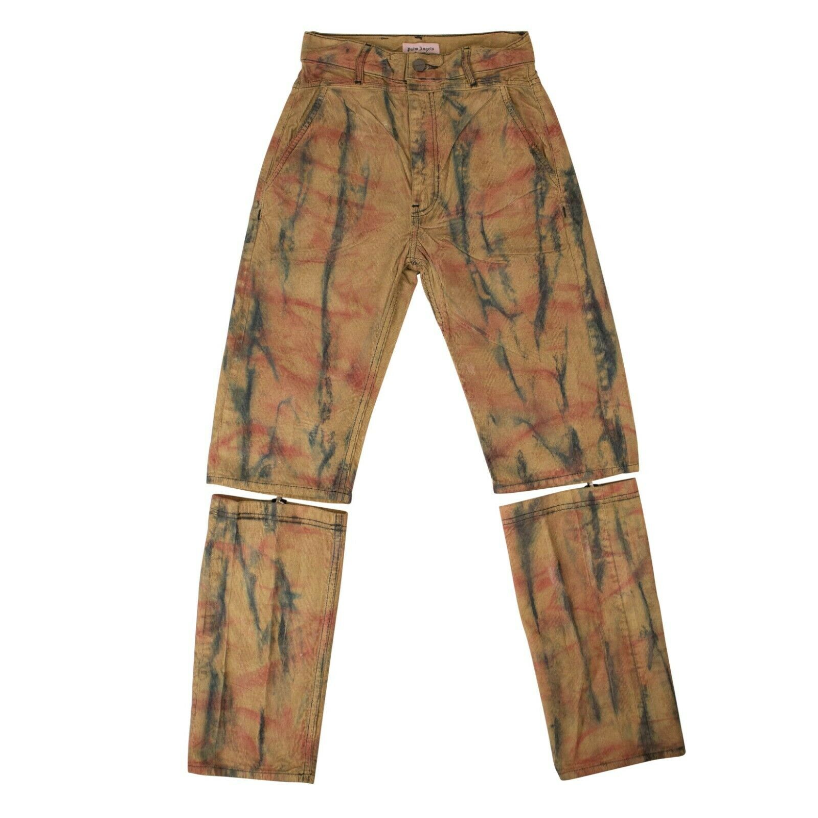 Yellow Tie Dye Corduroy Pants