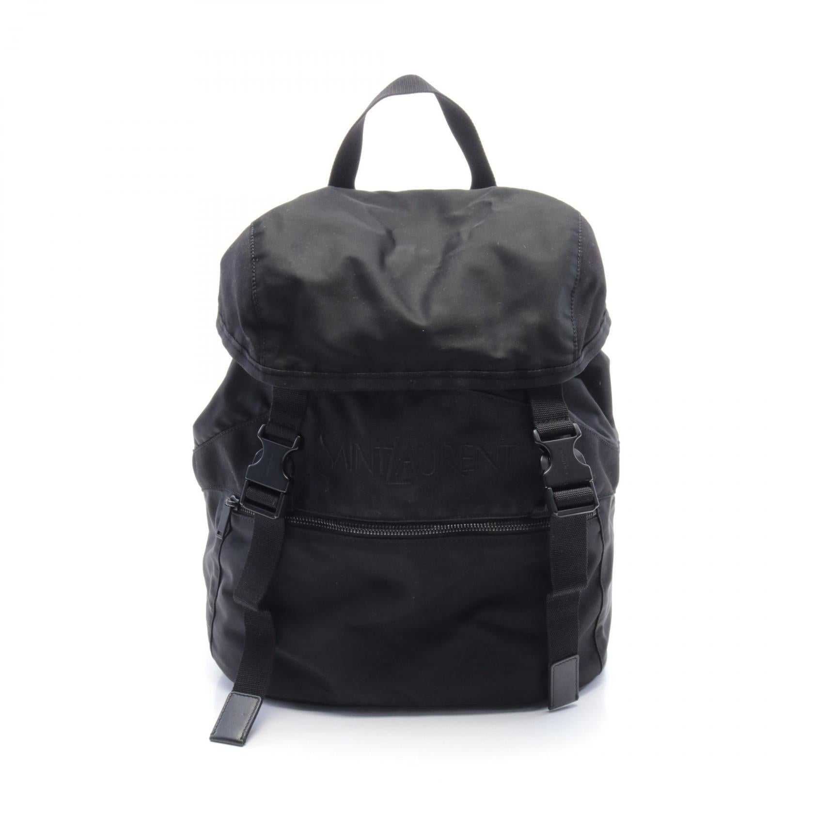 Yves Saint Laurent Nylon Logo Rucksack Backpack Canvas Backpack