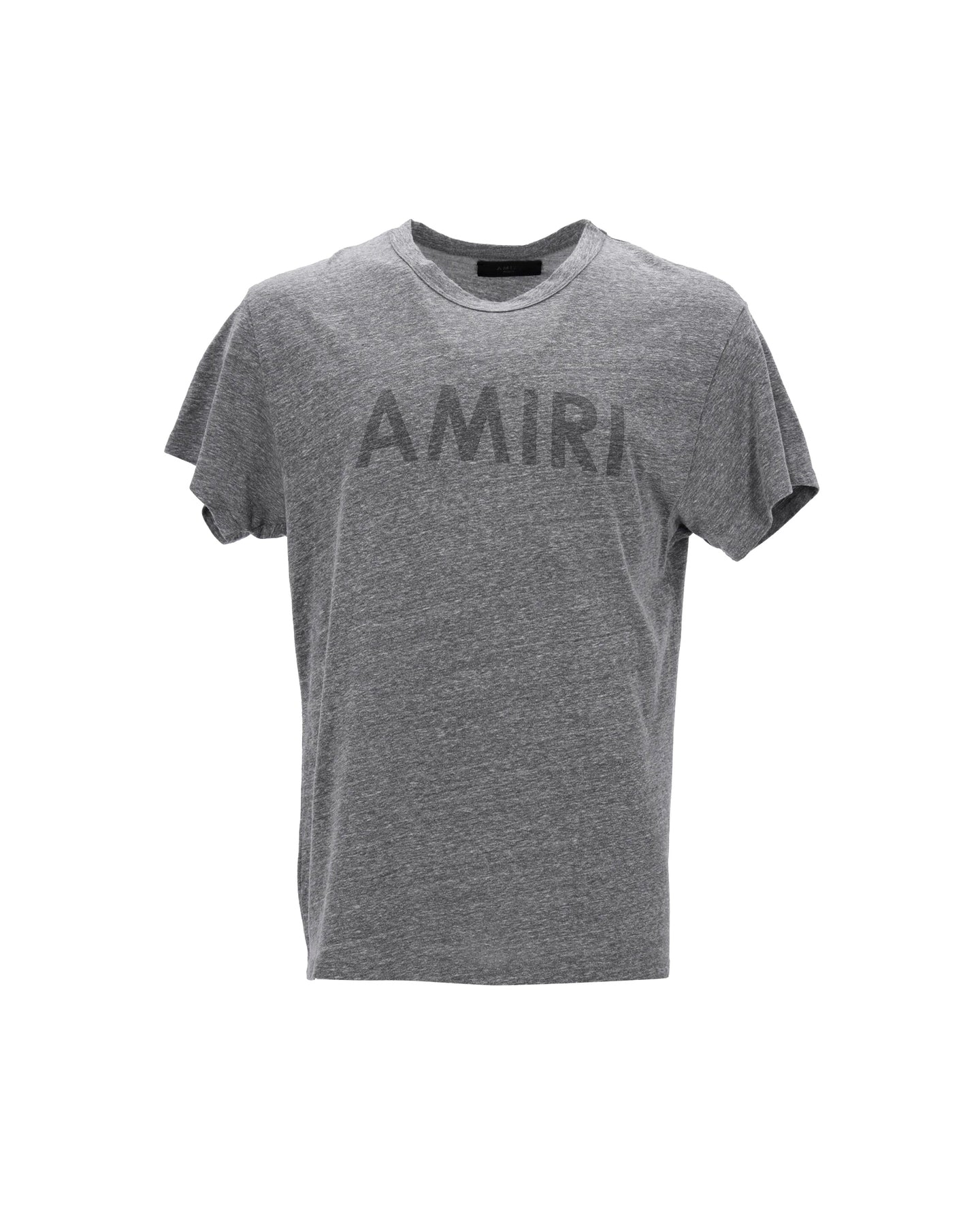 Amiri Logo T-shirt in Grey Cotton 7748698505276