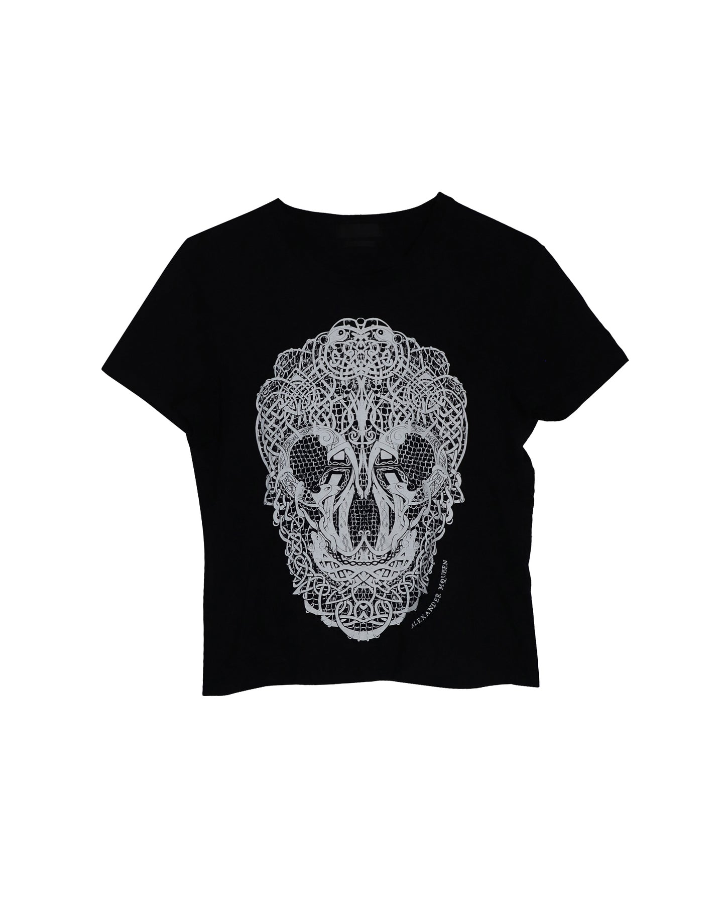Alexander McQueen Skull Print T-shirt in Black Cotton